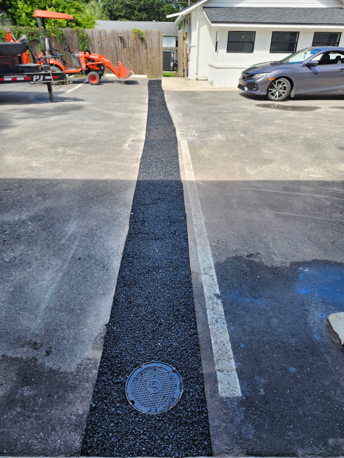 Surface restored cleanly after backfill.