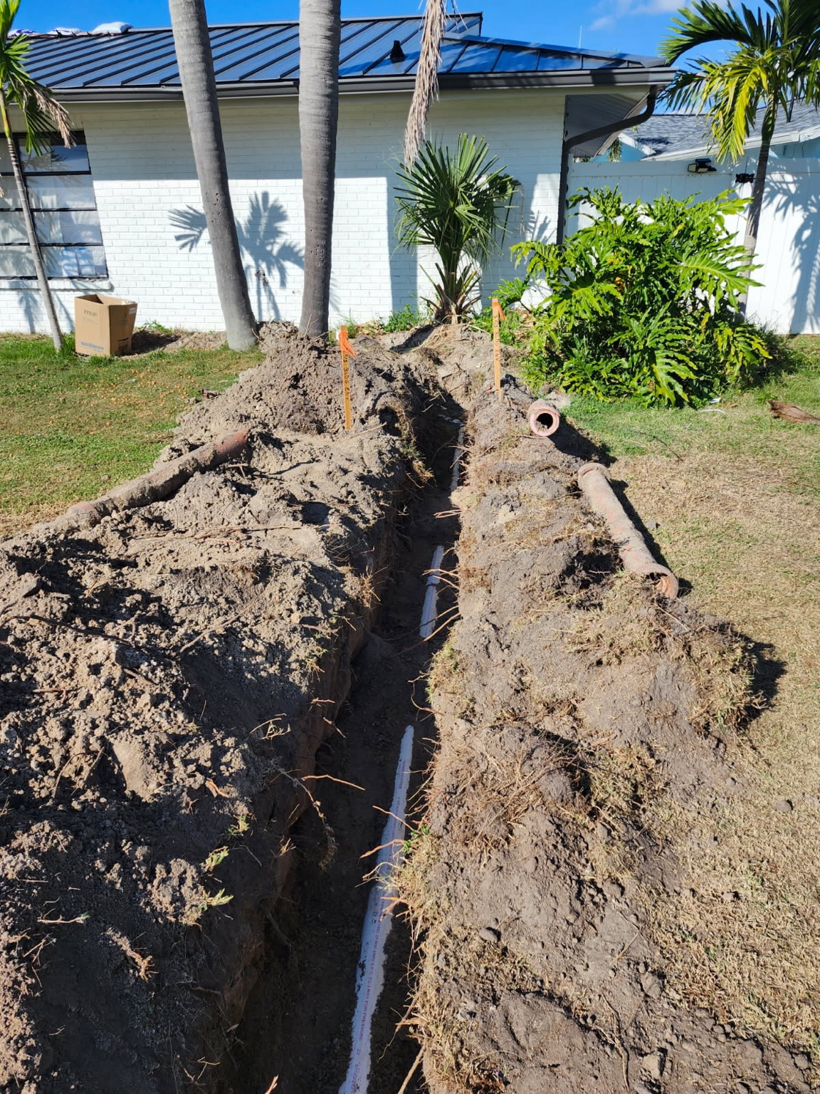 Full run replaced from home to main connection.